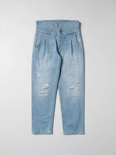 Jeans con rotture Dondup a vita alta (57256167)