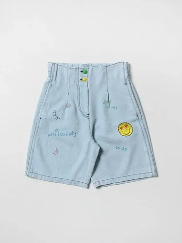 Pantaloncino PHILOSOPHY DI LORENZO SERAFINI Bambino colore Azzurro (57256161)