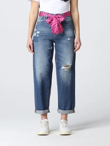Jeans cropped Liu Jo in denim washed con rotture (57256764)
