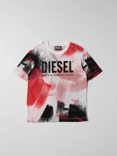 T-shirt Diesel in cotone stampata con logo (57299632)