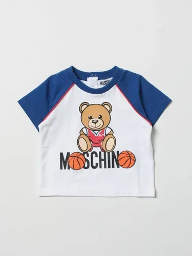T-shirt Moschino Baby in cotone con stampa Teddy (57301304)