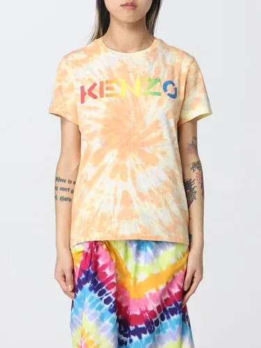 T-shirt Kenzo in cotone tie dye con logo (57301964)