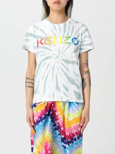 T-shirt Kenzo in cotone tie dye con logo (57301963)