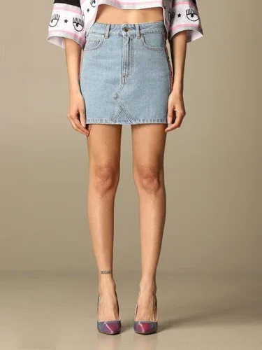 Gonna di jeans Chiara Ferragni con bande eyes flirting (57313167) Gonna di jeans Chiara Ferragni con bande eyes flirting (57313167)