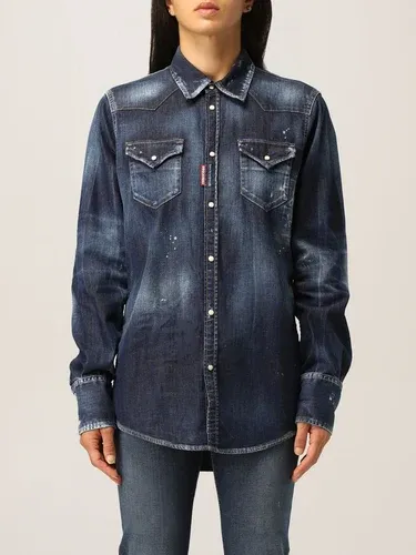 Camicia western Dsquared2 in denim (55883521)