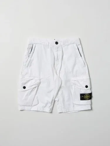 Pantaloncino STONE ISLAND JUNIOR Bambino colore Bianco (57399011)