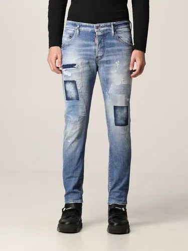 Jeans Dsquared2 in denim con rotture e toppe (57399079)