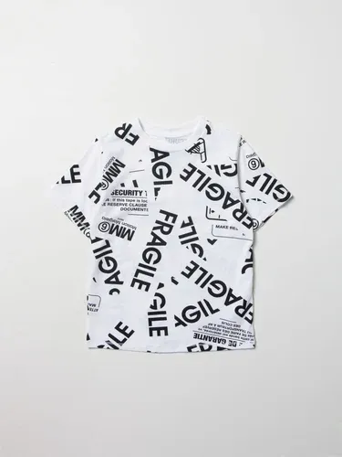 T-shirt Mm6 Maison Margiela con logo all over (57399303)