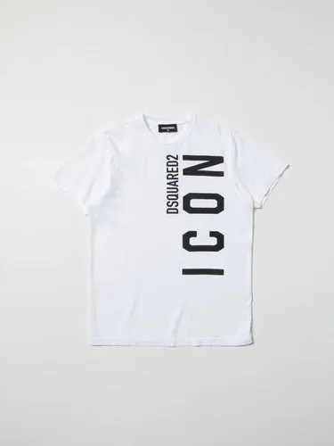 T-shirt Dsquared2 Junior in cotone con logo Icon (57399295)