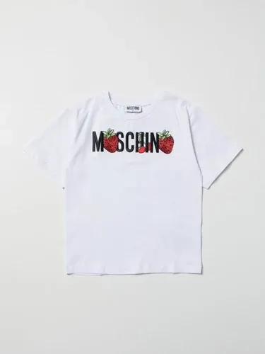 T-shirt Moschino Kid con logo e fragole (57399420)