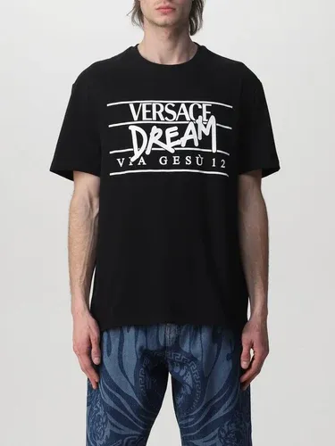 T-shirt Versace in cotone con logo (57400590)