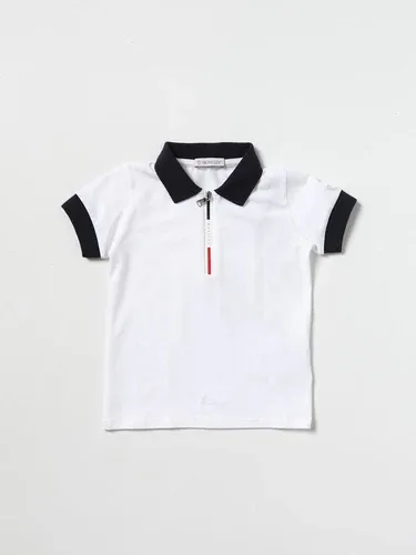 Polo Moncler in cotone con zip (57658997) Polo Moncler in cotone con zip (57658997)
