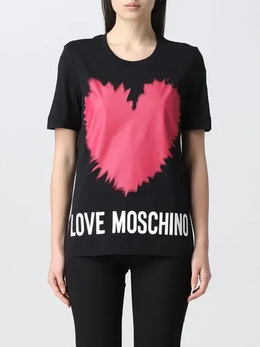 T-shirt Love Moschino in cotone con stampa (57463693)