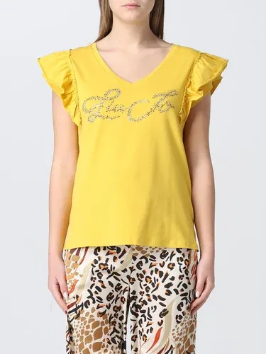 T-shirt Liu Jo in cotone stretch con logo (57463835)