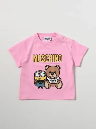 T-shirt Moschino Baby in cotone con logo Teddy (57536732) T-shirt Moschino Baby in cotone con logo Teddy (57536732)