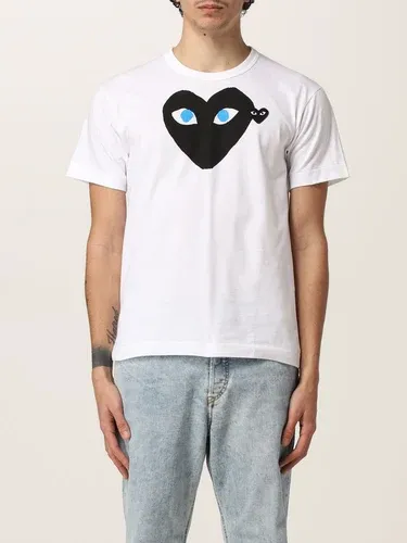 T-shirt Comme Des Garcons Play in cotone con logo (57536791)