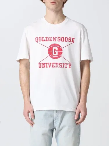 T-shirt Golden Goose con stampa logo (57536899)