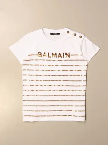 T-shirt Balmain in cotone con logo (57561088)