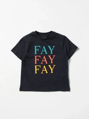 T-shirt basic Fay in cotone con logo (57575925)