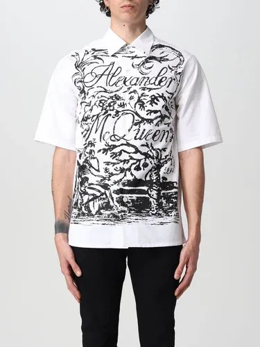 Camicia Alexander McQueen in cotone con stampa (57659797)