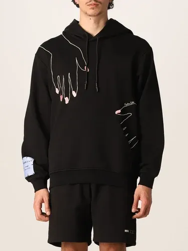 Felpa Striae McQ in cotone con ricamo mani (57659963) Felpa Striae McQ in cotone con ricamo mani (57659963)