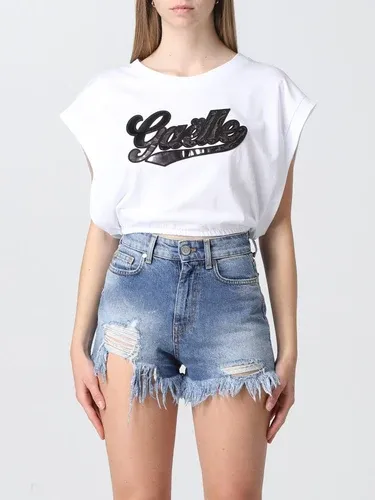 T-shirt cropped Gaëlle Paris con logo (103632897)