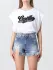 T-shirt cropped Gaëlle Paris con logo (103632897)