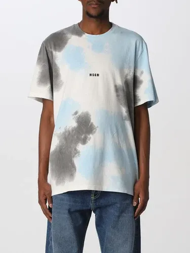 T-shirt Msgm stampata con mini logo (57660256)