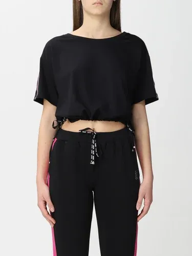 Felpa cropped Liu Jo con bande logate (57661076)