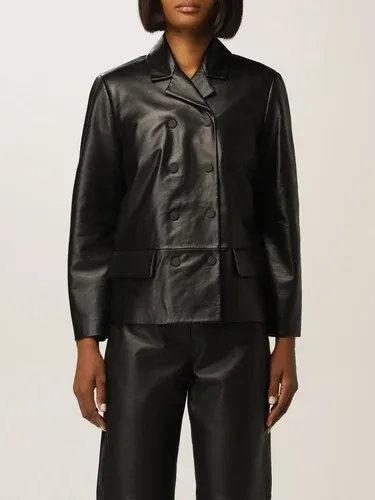 Giacca di pelle Sportmax a doppiopetto (55076433) Giacca di pelle Sportmax a doppiopetto (55076433)