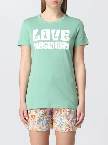 T-shirt Love Moschino in cotone con logo (57690507)