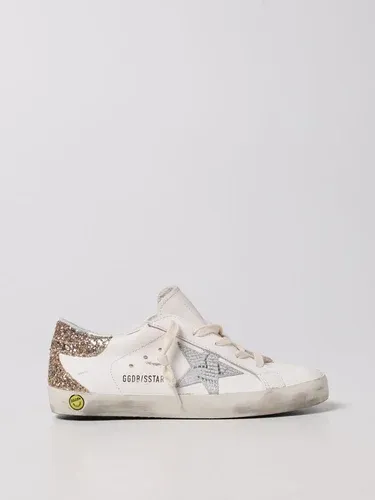 Sneakers Super-Star classic Golden Goose in pelle e glitter (57690504)