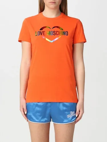T-shirt Love Moschino in cotone con logo (57690506)