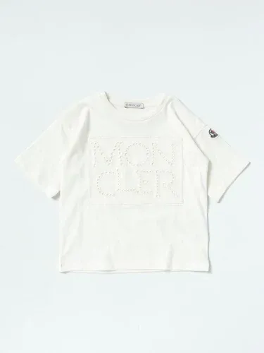 T-shirt Moncler in cotone con logo traforato (57690803)