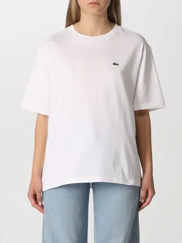 T-shirt Lacoste in cotone con patch (57691126)