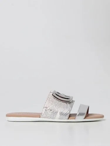 Sandalo flat Hogan in pelle laminata stampa pitone (57691507) Sandalo flat Hogan in pelle laminata stampa pitone (57691507)