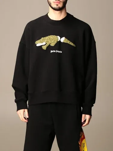 Felpa a girocollo Palm Angels in cotone con stampa coccodrillo (57708752) Felpa a girocollo Palm Angels in cotone con stampa coccodrillo (57708752)