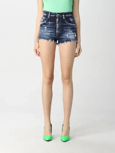 Pantaloncino Dsquared2 in denim con rotture (57709674) Pantaloncino Dsquared2 in denim con rotture (57709674)