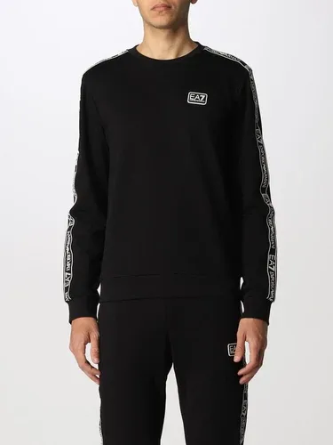 Felpa Ea7 in cotone con bande logate (57809897) Felpa Ea7 in cotone con bande logate (57809897)
