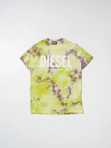 T-shirt Diesel in cotone con stampa tie dye (57832277)