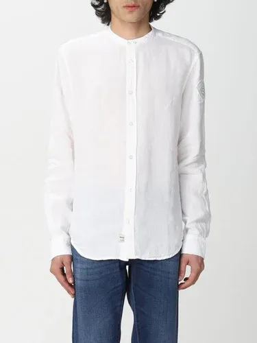 Camicia Blauer in lino con patch logo (57832718) Camicia Blauer in lino con patch logo (57832718)