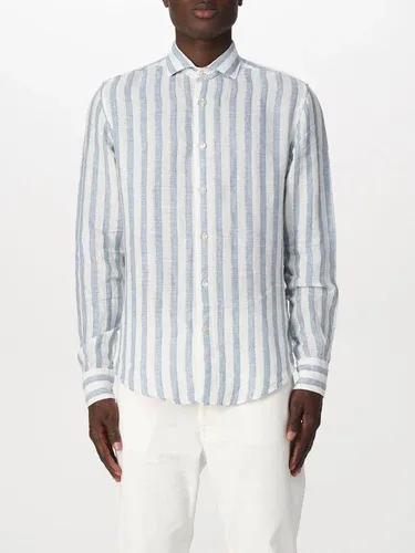 Camicia Eleventy in lino con stampa a righe (57832710) Camicia Eleventy in lino con stampa a righe (57832710)