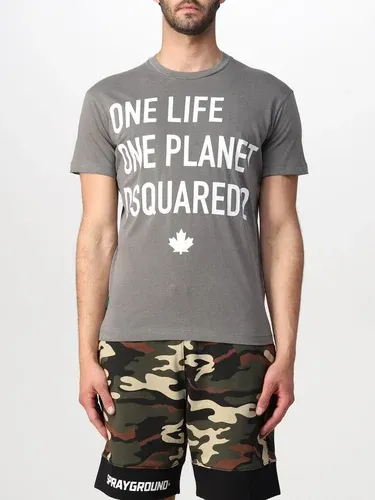 T-shirt One Life One Planet Dsquared2 con stampa (57898073)