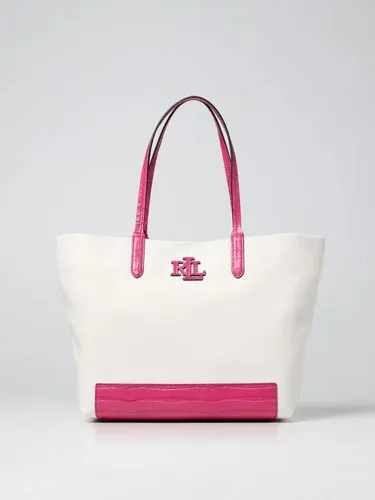 Borsa tote Lauren Ralph Lauren in canvas e pelle (57898403)