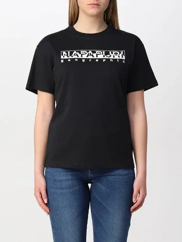 T-shirt basic Napapijri con stampa e logo (57898481)