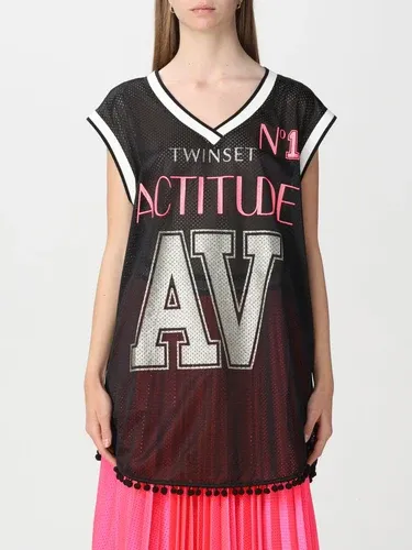 Actitude Twinset Canotta Twinset-Actitude in tessuto traforato (57899434) Actitude Twinset Canotta Twinset-Actitude in tessuto traforato (57899434)
