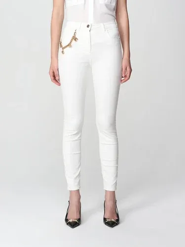 Jeans Elisabetta Franchi in denim con charm (57926742)