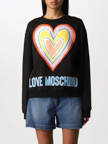 Felpa Love Moschino in cotone con stampa (58075316)