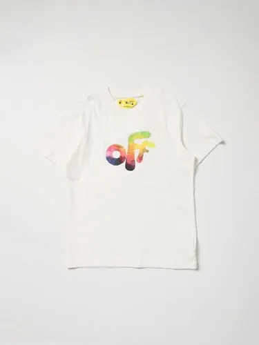 T-shirt Off-White con stampa grafica (58075429)