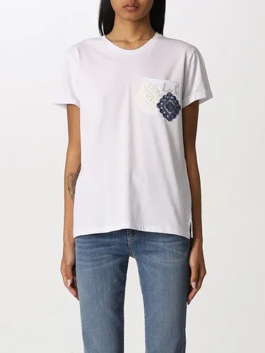 T-shirt Liu Jom in cotone con tasca a toppa (58076067)